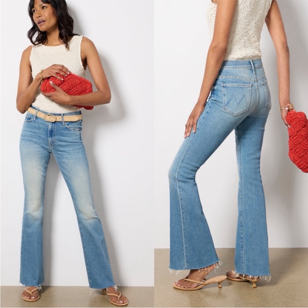 MOTHER The Weekender Fray Jeans in Glow Up